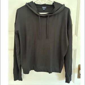 Women's Gap Body Supersoft Hoodie True Black Medium NWT 821756
